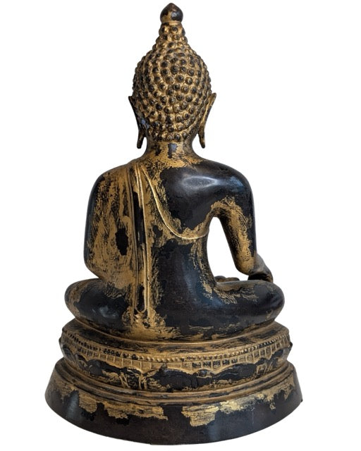 Bronzen Boeddha beeld in Mandalay stijl uit Myanmar
