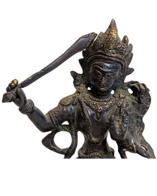 Manjushri boeddhistisch beeld Tibet 19e eeuw