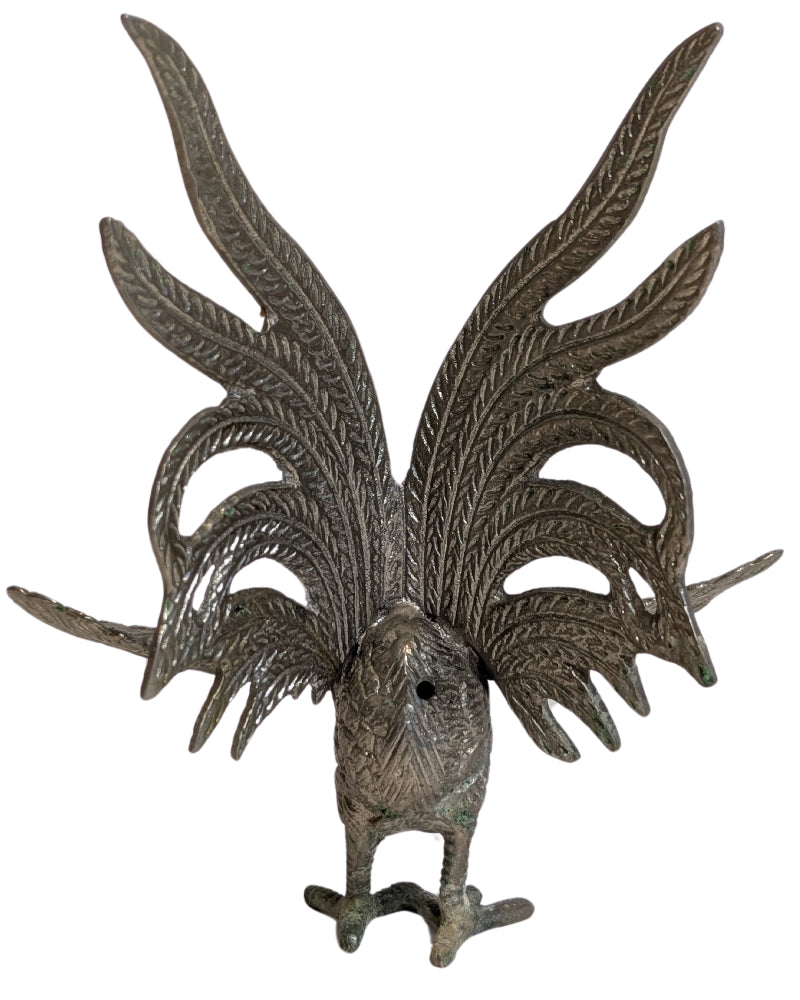 Metalen haan sculptuur Thailand 20e eeuw