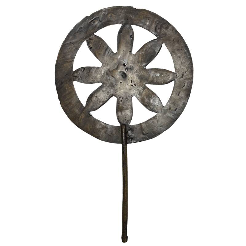 myanmar boeddha dharmachakra mudra bronzen beeld spirituele uitstraling interieur object