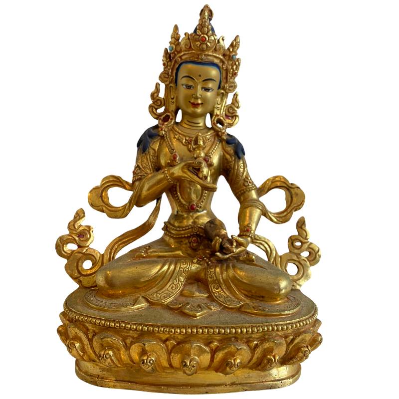 Nepalees verguld bronzen Witte Tara beeld in Newar stijl