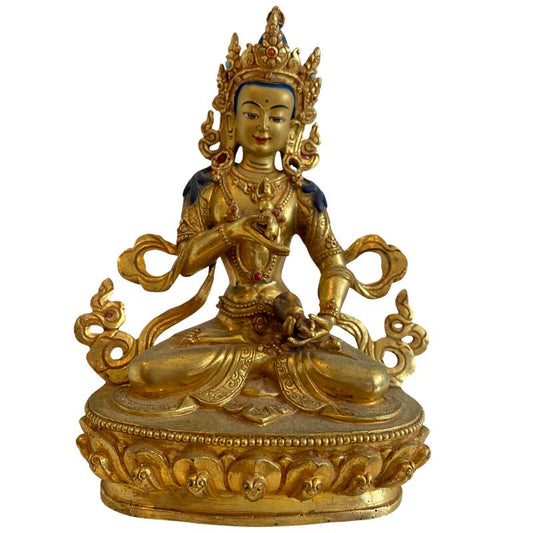 Nepalees verguld bronzen Witte Tara beeld in Newar stijl