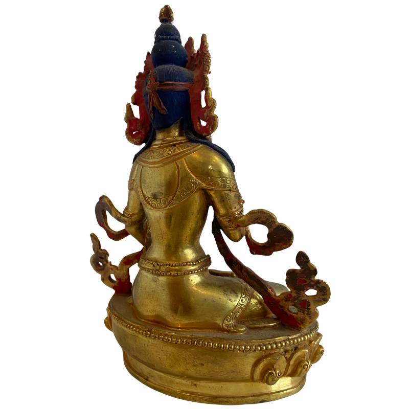 Newar Witte Tara beeld in verguld brons uit Nepal