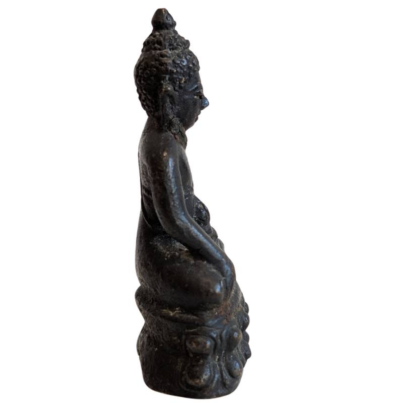 Oud Mahayana reisbeeld met kalasha