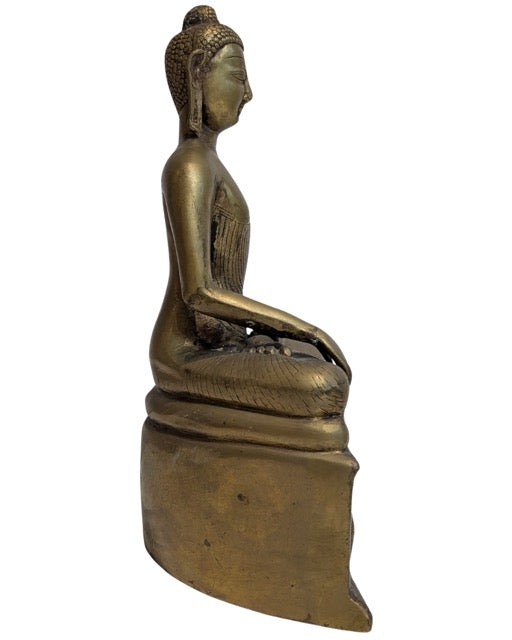 Shakyamuni Boeddha van brons met klassieke iconografie