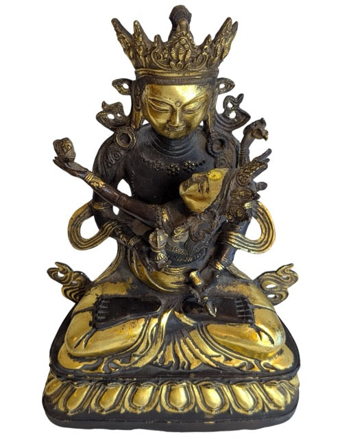 Tantrische Yab Yum sculptuur van brons uit Tibet