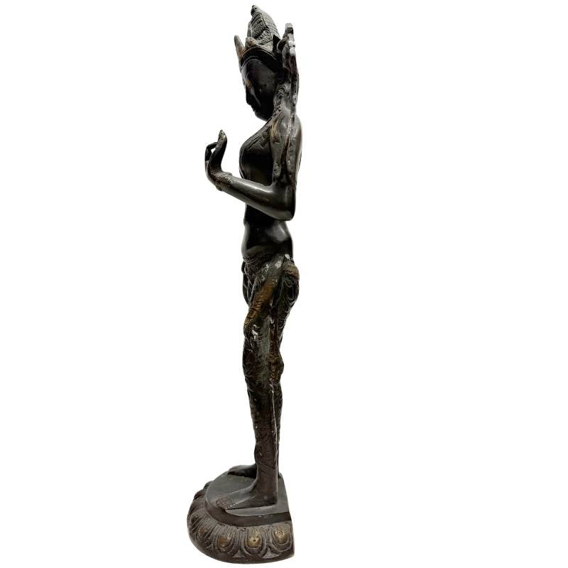 Tara beeld brons Himalaya sierdetails