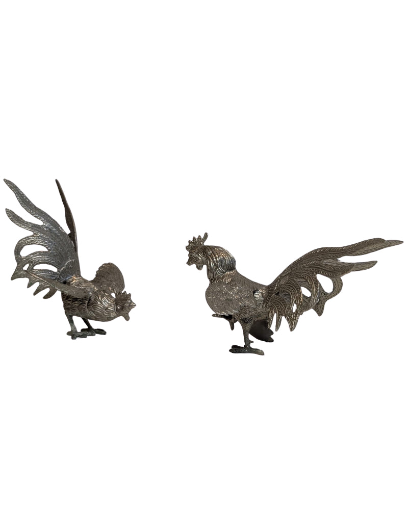 Thaise metalen haan decoratief object 20e eeuw