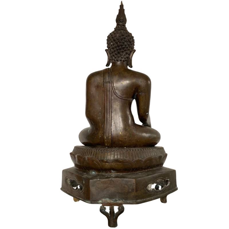 Thaise tempel boeddha brons klassieke stijl