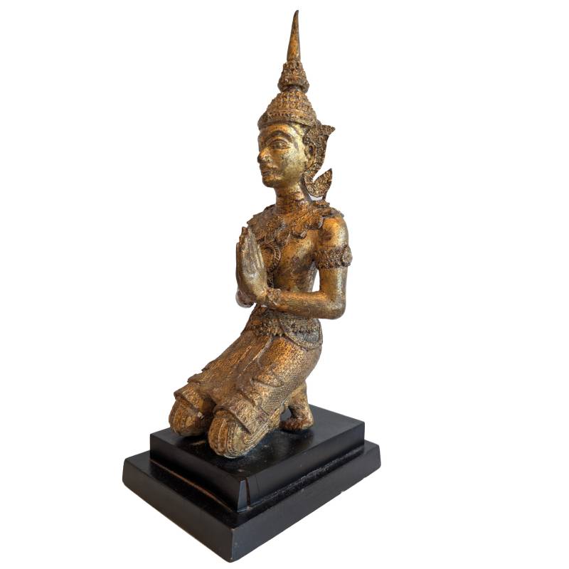 Beschermende thepanom figuur van brons uit Thailand