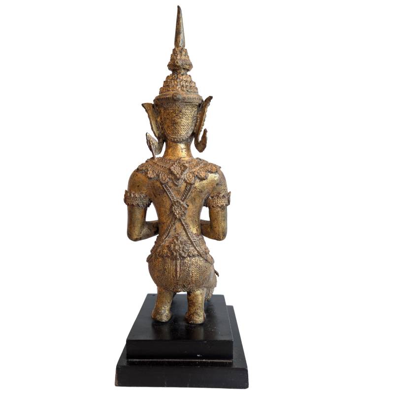 Thaise thepanom tempelwachter van brons