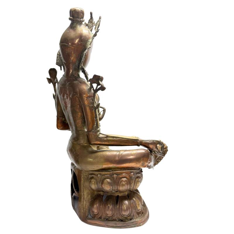 Tibetaans boeddhistisch Tara-beeld in ritueel gebruikt brons