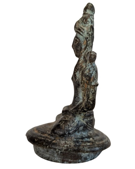 Hindoe Vishnu beeldje van brons voor verzameling