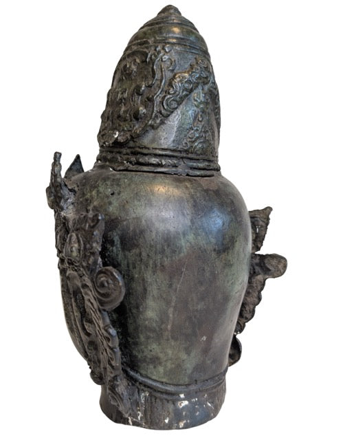 Bronzen Bodhisattva hoofd