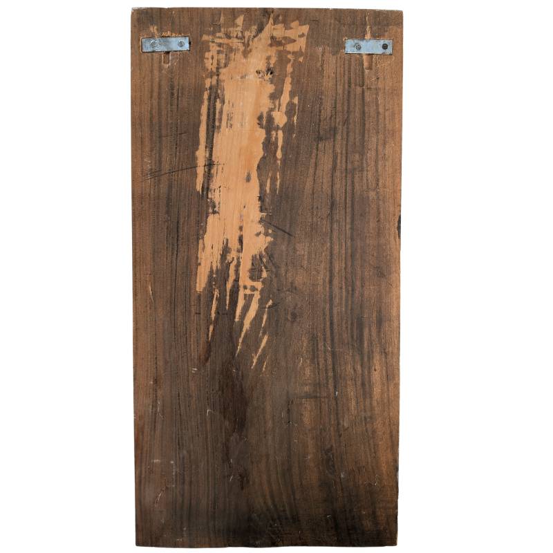 Zuid India houtsnijwerk Durga Mahishasura tempel paneel